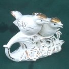 Birds On Branch 3-Piece Salt & Pepper Shakers with Gold Trim