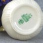 Belleek Porcelain Creamer and Open Sugar Bowl 'Ribbon' 3rd Green Mark