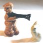 Hunter and Hare / Rabbit Go-With Salt & Pepper Shakers