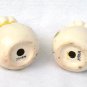 Hand Painted Flour Sacks Salt Pepper Shakers Circa 1940