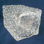 Mold Blown Daisy & Button Square Decanters - Antique Pattern Glass