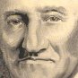 50% Price Drop! Honus Wagner Autographed Pen & Ink Drawing Signed Twice