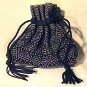 Vintage Woven Nylon Drawstring Purse Handbag