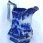Flow Blue Oriental Theme Pitcher Circa 1860