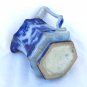 Flow Blue Oriental Theme Pitcher Circa 1860