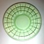 Block Optic Green Saucer(s) Depression Glass by Anchor Hocking Ca. 1930 Ten Available