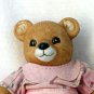 Porcelain Jointed Teddy Bears Boy and Girl HOMCO