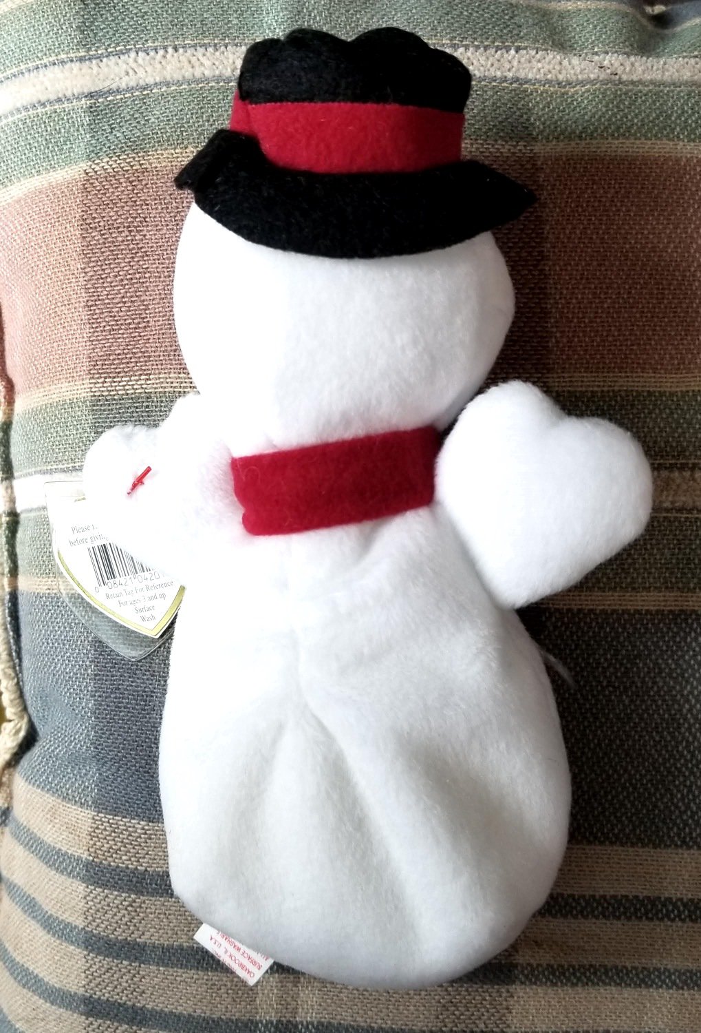 New Mint TY Snowball Beanie Baby 4th Gen with Errors
