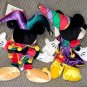 Japan Jester Mickey and Minnie Bean Bags 1998 Tokyo Disneyland Anniversary