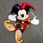 Japan Jester Mickey and Minnie Bean Bags 1998 Tokyo Disneyland Anniversary