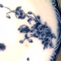 Flow Blue Soup Bowl "Le Pavot" Pattern Grindley England