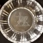 Cut Crystal Dish with Intaglio Pterocentaur Centaur + Pegasus