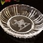 Cut Crystal Dish with Intaglio Pterocentaur Centaur + Pegasus