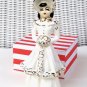Girl Figure with Big Hat and Muff Lady Vintage Figurine