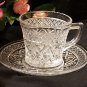 Cape Cod Cup and Saucer by Imperial Glass Crystal Clear