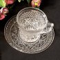 Cape Cod Cup and Saucer by Imperial Glass Crystal Clear