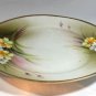 Nippon Floral Plate Hand Painted with Beaded Edge 1920s