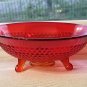 Ruby Thousand Eye Bowl by Fenton Glass Amberina circa 1934