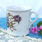 Shaving Mug Ceramic Embossed Floral with Gold Trim & Glitter C. 1900