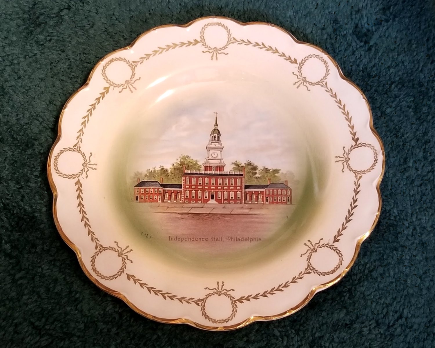 Independence Hall Philadelphia Plate Johnson Bros England