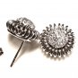 White Diamond Earrings in 14 KT White Gold, New Old Stock