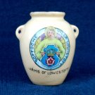 Villa Lowestoft Miniature Crested Ware Vase St. Margaret of Scotland