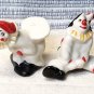 Clowns Playing Leap Frog Go-with Salt & Pepper Shakers