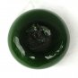 Cased Glass Hand Blown Ashtray Green Art Glass