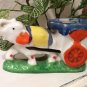 Hand Painted Elephant with Cart Individual Ashtray