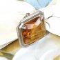 Antique Faux Citrine Brooch / Pin Collectible Jewelry Ca. 1910