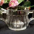Signed Crystal Sugar Bowl Vintage Heisey Elegant Glass