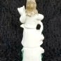 Girl with Cat Figurine, Bisque Porcelain, Germany Circa 1890