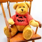 Boyd's Bear w/Pumpkin Sweater Archive Collection Arlo Halloween Teddy Bear 1997