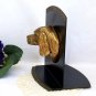 Hunting Dog Bookend Brass Plated Hound or Spaniel Vintage Metalware