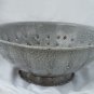 Graniteware Colander Gray Enamelware Vintage Kitchen Decor