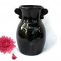 Black Amethyst Vase, L. E. Smith Depression Glass