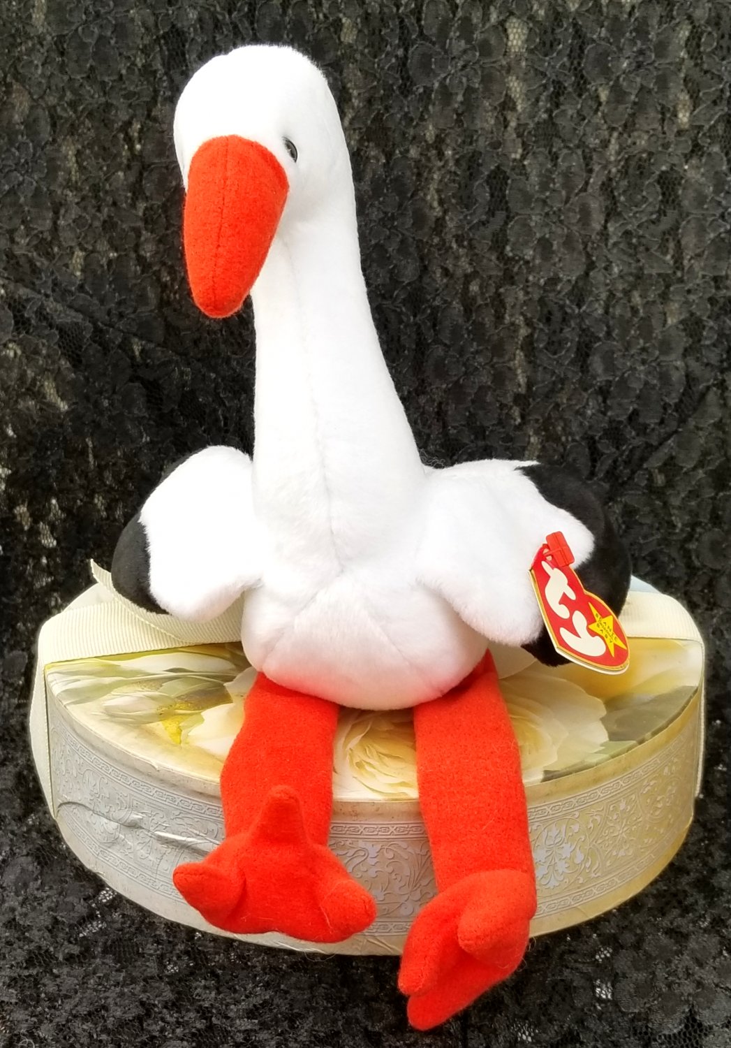 Stilts the Stork Beanie Baby by TY 1998 MWMT Collectible Plush