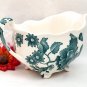 English Chippendale Gravy/ Pitcher Teal Green Vintage Johnson Bros.