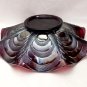 Cobblestones & Arcs Antique Carnival Glass Bowl