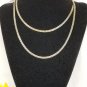 Lisner 30 Inch Chain Link Necklace Vintage Signed Silvertone Retro Jewelry