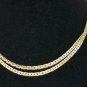 Lisner 30 Inch Chain Link Necklace Vintage Signed Silvertone Retro Jewelry