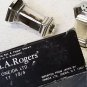 Two Wm. Rogers Silver Plated Salt & Pepper Shakers in Box
