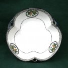 Noritake Porcelain Candy /Nut Dish Black & White with Floral Medallions