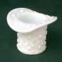 Top Hat Toothpick Holder Vintage Opalescent Milk Glass