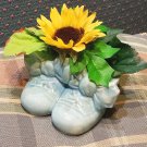 McCoy Baby Shoes with Big Bows Planter for Nursery Ceramic Planter
