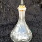 Vintage Barber Bottle, Clear with Black Bakelite Stopper