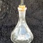 Vintage Barber Bottle, Clear with Black Bakelite Stopper