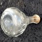 Vintage Barber Bottle, Clear with Black Bakelite Stopper