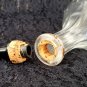 Vintage Barber Bottle, Clear with Black Bakelite Stopper