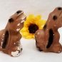 Braying Donkeys Salt & Pepper Shakers Vintage Chalk S & P